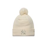 New Era 60691357 WMNS METALLIC BOBBLE BEANI Bej Logo Baskılı Kadın Şapka