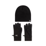 New Era 60758516 NE BEANIE E GLOVES SET Siyah Unisex Eldiven-Bere Takımı