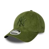 New Era 9Forty MLB Yankees Corduroy CapEra Kadın/Erkek - Pamuk Şapka Beyzbol Metal Tokası, Tepe Dört Mevsim İlkbahar Yaz Sonbahar Kış