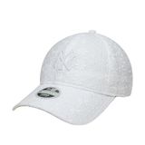 New Era 9Twenty WMNS Broderie Yankees beyzbol şapkası, beyzbol şapkası, MLB pamuklu şapka, NY York kadın – metal toka, siperlikli ilkbahar-yaz, sonbahar-kış, ilkbahar, Beyaz, Tek Beden