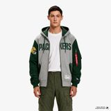 New Era Alpha Industries x Green Bay Packers MA-1 Erkek Polar Ceket