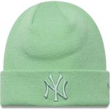 New Era Knits New York Yankees Bere Kadınlar için, Pastel Yeşil, Tek Beden