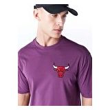 New Era Mor Erkek Oversize Baskılı T-Shirt 60578559 LEAGUE ESSENTIALS INJ OSTE