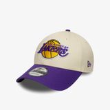 New Era Nba Colourblock 9Forty Los Angeles Lakers Unisex Bej Şapka