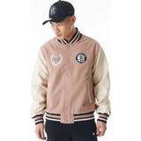 New Era Nba Inj Varsity Bronet Tta Erkek Bej Ceket - M