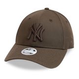 New Era New York Yankees MLB League Essential Tonal Kahverengi 9Forty Ayarlanabilir Kadın Şapkası - Tek Beden, New York Yankees #34842, Tek Beden
