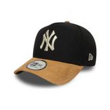New Era New York Yankees Mlb Süet Vizör Siyah 9fprty Unisex E-çerçeve Ayarlanabilir Şapka-11607 Siyah