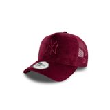 New Era WMNS Denim Yankees Kamyoncu Şapkası, Beyzbol Şapkası, Kamyoncu Şapkası, File Şapka, Kot Şapka, Kadın/Snapback - Snapback, Şemsiyeli, Mavi, Tek Beden
