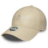 New Era Women MLB 9TWENTY Tonal PU Şapka Los Angeles Dodgers Pastel Bej