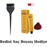 New Estela Boya Fırçası & Redist Saç Boyası 60ML - KIRMIZI