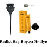 New Estela Boya Fırçası & Redist Saç Boyası 60ML - SİYAH 1/0