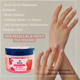 New Estela Profesyonel Çilek Özlü El & Vücut Tuz Peeling 500GR