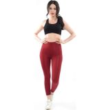 New Fashion Kadın Bordo Parlak Yüksek Bel Toparlayıcı Disco Tayt Bordo M