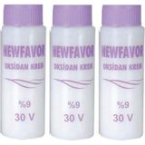 New Favor Newfavor Oksidan Krem Saç Boya Sıvısı 9'Luk 60 Ml X 3 Adet