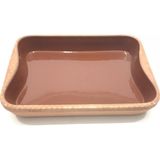 New Global Stil Toprak Güveç Kabı 32X23X5CM Yüksek Ateşe Dayanıklı Dikdörtgen Toprak Güveç Fırın Tepsisi