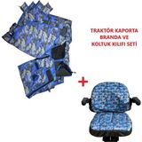 New Holland Tt 4.50 Traktör Kaporta Branda Ve Koltuk Kılıfı Seti - Kaporta Kılıfı Ve Koltuk Kılıfı