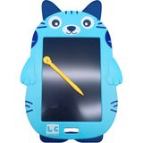 New Hood Lc Kedi Figürlü Lcd Çizim Tableti Eğitici Yazı Tahtası LC-31070 - Mavi