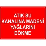 New Jargon Atık Su Kanalına Madeni Yağlarını Dökme Levhası - Sac Malzeme 25X35 cm - 25 x 35 cm