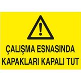 New Jargon Çalışma Esnasında Kapakları Kapalı Tut Levhası - Sac Malzeme 35X50 cm - 35 x 50 cm