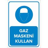 New Jargon Gaz Maskesi Kullan Levhası - Sac Malzeme 25X35 cm - 25 x 35 cm
