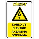 New Jargon Kablo ve Elektrik Aksamına Dokunma Levhası - Sac Malzeme 50X70 cm - 50 x 70 cm