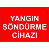 New Jargon Yangın Sondurme Cihazi Levhası - Sac Malzeme 35X50 cm - 35 x 50 cm
