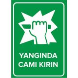 New Jargon Yangında Camı Kırın Levhası - Sac Malzeme 50X70 cm - 50 x 70 cm