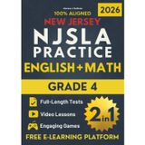 New Jersey Student Learning Assessments (NJSLA) Grade 4 ELA & Math Test Prep 2-In-1: The Ultimate All-in-One Prep | Master ELA & Math with a NJ-Aligned Workbook to Ace the Exam with Total Confidence