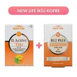 New Life B Active Trio 30 Tablet + B12 Plus Methylcobalamin 1000 mcg 60 Dilaltı Tablet