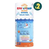 New Life Efa Liquid Omega 3 Portakal Aromalı 2x150 ml Balık Yağı