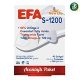 New Life EFA S-1200 Mg 90 Softjel Kapsül 6'Lı Paket