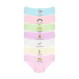 New Lilla 007 Kız Çoçuk Mix Color 7'Li Paket Baskılı Külot