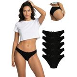 New Lilla 1101 Bikini Kadın T. Dantelli Külot Paketi - M - Siyah