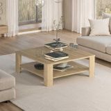 New Line Kare Orta Sehpa - Florida Meşe 90X42x90 Cm