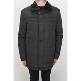 New Moon Fistan Store Erkek Klasik Kesim Rahat Kalıp Yakası Kürklü Fermuar Kapamalı Kışlık Mont - Kahve - 48