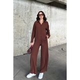 New Now RAHAT KALIP, UZUN KOL GÖMLEK ve GENİŞ PAÇA BOL KESİM PANTOLONLU AEROBİN TESETTÜR TAKIM