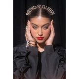 New Obsessions Birthday Queen Taşlı Birthday Doğum Günü Parti Taç