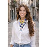 New Obsessions Bohemia Serisi 70X70 Saten Bandana Şal Fular - Standart - Çok Renkli - std