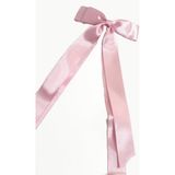 New Obsessions Çift Saten Fiyonk Kurdele Toka - Pembe