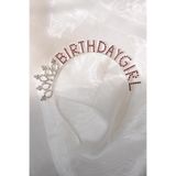 New Obsessions Pembe Taşlı Birthday Girl Taşlı Birthday Doğum Günü Parti Taç