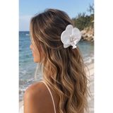 New Obsessions Pure Beyaz İncili Aloha Orkide Pens Toka