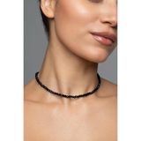 New Obsessions Siyah Kristal Taşlı Choker Tasma Kolye