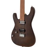 New Orleans FTS240 Mat Koyu Kahve Solak Elektro Perdesiz Gitar - Koyu Kahverengi - Standart