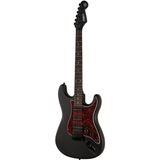 New Orleans NHS9720 Mx Hss Elektro Gitar Super-Strat Tasarımıyla 25-1/2" Boyunda Siyah