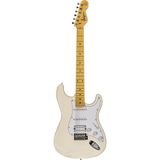 New Orleans NHS9720 Stratocaster Hss Vintage White Elektro Gitar 25,5" Uzunluk Ihlamur Gövde - Arctic White