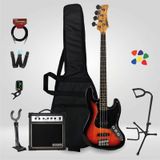 New Orleans NJB100 Set 2 Jazz Bass Gitar Seti