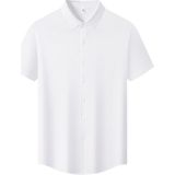 New Performance ARW86241 SERİNTUTAN-ANTİBAKTERİYEL-YÜKSEK KALİTE Çıtçıtlı POLYAMİD Gömlek - Beyaz - 2XL