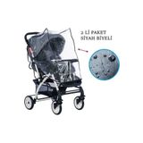 New Perle Concept Lüx Concept Bebek Çocuk Arabası Puset Baston Yağmurluğu Rüzgarlığı Lüx Yağmurluk Rüzgarlık