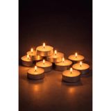 New Roche Dekoratif Beyaz Tealight Mum 10’lu Set | Küçük Boy Mum | Romantik Masa, Nikâh, Düğün ve Ev Dekorasyonu Mumları