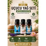 New Roche Saf Esansiyel Uçucu Yağ Seti 3'lü | Kurutma Topu Kokusu, Difüzör Yağı, Oda Kokusu Esansı & Body Mist Esansı